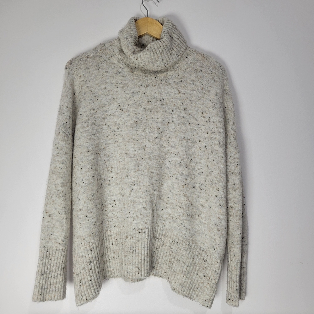 WILLIAM RAST WOMEN'S ALPACA BLEND COWL NECK LONG SLEEVE ROOMY LOOSE FIT